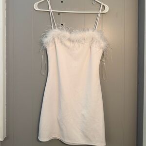 Feather dress NWT - M (fits like small)